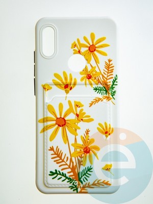 Накладка силиконовая Summer с кардхолдером для Huawei Y5 2018/Honor 7A зеленая - фото 59021