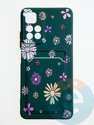 Накладка силиконовая Summer с кардхолдером для Poco M4 Pro 5G зеленая - фото 59066