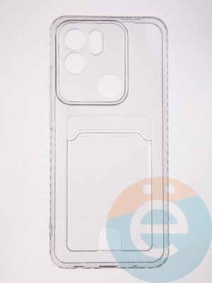 Накладка силиконовая с кардхолдером для Xiaomi Redmi A2 Plus 2023 прозрачная - фото 61690