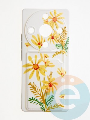 Накладка силиконовая Summer с кардхолдером для Huawei Honor X9A бежевая - фото 62098