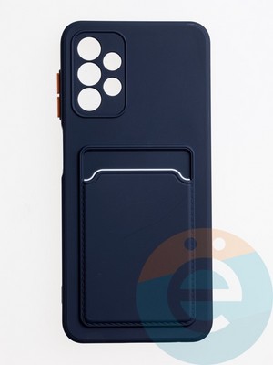 Накладка силиконовая Winter с кардхолдером для Samsung Galaxy A13 4G черная - фото 62983