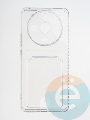 Накладка силиконовая с кардхолдером для Realme 11 Pro Plus прозрачная - фото 64858