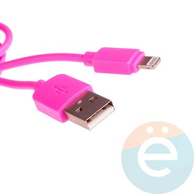 USB кабель Remax RC-06i на Lightning розовый - фото 12355