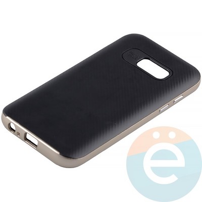 Накладка комбинированная Spigen на Samsung Galaxy A3 (2017) SM-A320 золотистая - фото 11264