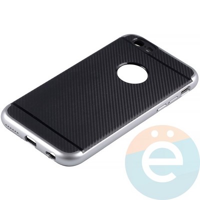 Накладка комбинированная Spigen на Apple iPhone 6/6s серебристая - фото 11281