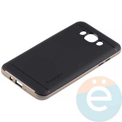 Накладка комбинированная Spigen на Samsung Galaxy J7 SM-J710 (2016) золотистая - фото 11289