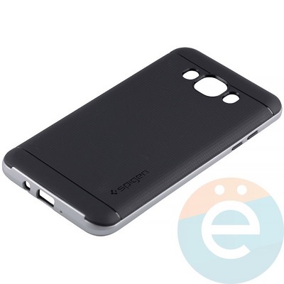 Накладка комбинированная Spigen на Samsung Galaxy J7 SM-J710 (2016) серебристая - фото 11290