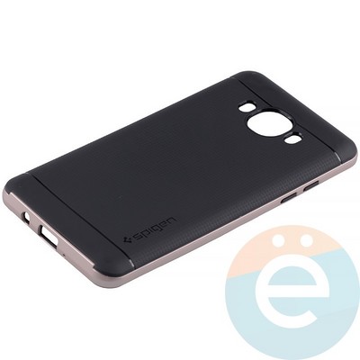 Накладка комбинированная Spigen на Samsung Galaxy J5 SM-J510 (2016) розовая - фото 11298