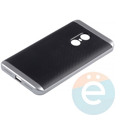 Накладка комбинированная Spigen на Xiaomi Redmi Note 4 серебристая - фото 11314