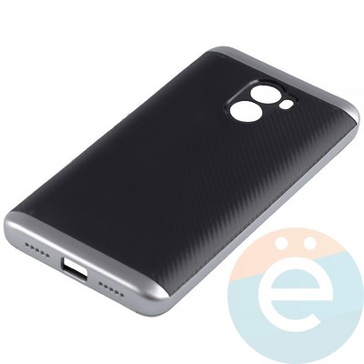 Накладка комбинированная Spigen на Xiaomi Redmi 4 серебристая - фото 11329