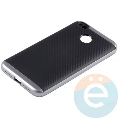 Накладка комбинированная Spigen на Xiaomi Redmi 4x серебристая - фото 11344
