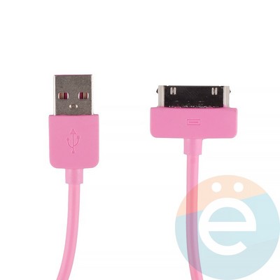 USB кабель Remax RC-06i4 для Apple iPhone 4/4s, iPad 2/3 розовый - фото 12353
