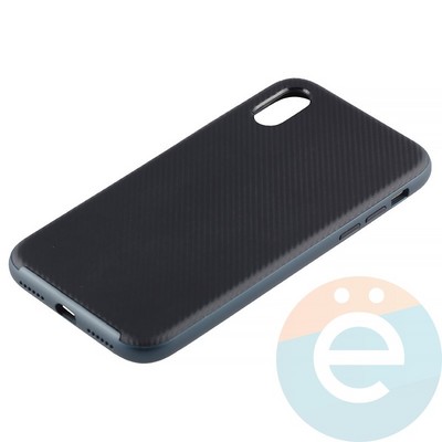 Накладка комбинированная Spigen на Apple iPhone X синяя - фото 12655