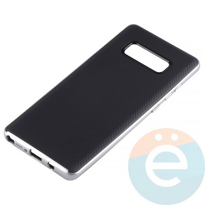 Накладка комбинированная Spigen на Samsung Galaxy Note 8 серебристая - фото 14231
