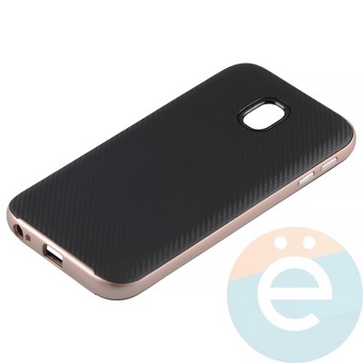 Накладка комбинированная Spigen на Samsung Galaxy J3 SM-J330 (2017) розовая - фото 14723
