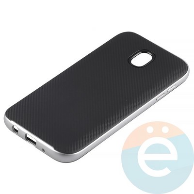 Накладка комбинированная Spigen на Samsung Galaxy J5 SM-J520/530 (2017) серебристая - фото 14728