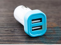 АЗУ Konfulon C-17 2.1А 2xUSB голубое