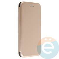 Чехол книжка боковой Fashion Case для Samsung Galaxy A6S 2018 золотистый