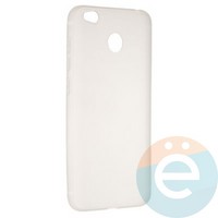 Накладка силиконовая Soft Touch ультратонкая для Xiaomi Redmi 4X белая