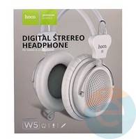 Наушники HOCO W5 накладные с микрофоном белые