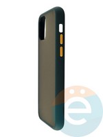 Накладка пластиковая с силиконовой окантовкой для iPhone 11 Pro зелёная