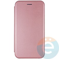 Чехол книжка боковой Fashion Case для Samsung Galaxy M11 розово-золотистый
