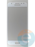 Защитное стекло 2D полноэкранное на Samsung Galaxy J3 SM-J330 (2017) белое