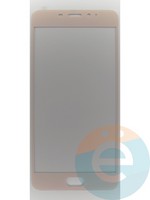 Защитное стекло 2D полноэкранное на Meizu M3E золотистое