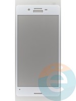 Защитное стекло 2D полноэкранное на Sony Xperia X белое