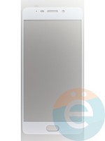 Защитное стекло 2D полноэкранное на Meizu M6 Note белое