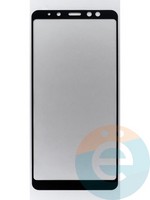 Защитное стекло 2D полноэкранное на Samsung Galaxy A8 Plus (2018) SM-A730 черное
