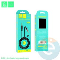 AUX кабель Denmen DX03 1м голубой