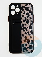 Накладка силиконовая Summer с кардхолдером для Apple iPhone 11 Pro черная