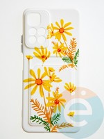 Накладка силиконовая Summer с кардхолдером для Poco M4 Pro 5G бежевая