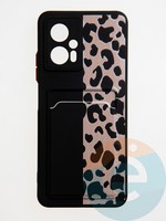 Накладка силиконовая Summer с кардхолдером для Poco X4 GT черная