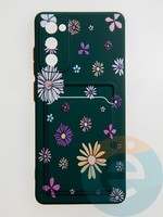 Накладка силиконовая Summer с кардхолдером для Samsung Galaxy S20FE зеленая