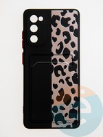 Накладка силиконовая Summer с кардхолдером для Samsung Galaxy S20FE черная