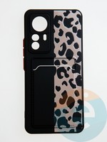 Накладка силиконовая Summer с кардхолдером для Xiaomi Mi 12T Pro черная