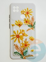 Накладка силиконовая Summer с кардхолдером для Xiaomi Redmi 9C/10A бежевая