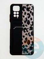 Накладка силиконовая Summer с кардхолдером для Xiaomi Redmi Note 11/11S черная