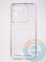 Накладка силиконовая с кардхолдером для Xiaomi Redmi A2 2023 прозрачная