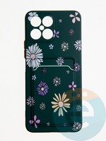 Накладка силиконовая Summer с кардхолдером для Huawei Honor X8 2022 зеленая
