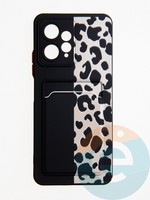 Накладка силиконовая Summer с кардхолдером для Xiaomi Redmi Note 12 4G черная