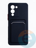 Накладка силиконовая Winter с кардхолдером для Infinix Note 12 G96 черная