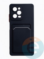 Накладка силиконовая Winter с кардхолдером для Poco X5 Pro/Redmi Note 12 Pro 5G черная