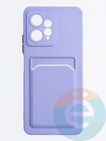 Накладка силиконовая Winter с кардхолдером для Xiaomi Redmi Note 12 4G 2023 розовая