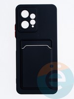 Накладка силиконовая Winter с кардхолдером для Xiaomi Redmi Note 12 4G 2023 черная