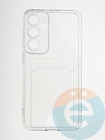 Накладка силиконовая с кардхолдером для Samsung Galaxy S23FE прозрачная