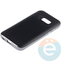 Накладка комбинированная Spigen на Samsung Galaxy A3 (2017) SM-A320 серебристая
