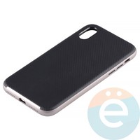 Накладка комбинированная Spigen на Apple iPhone X розовая